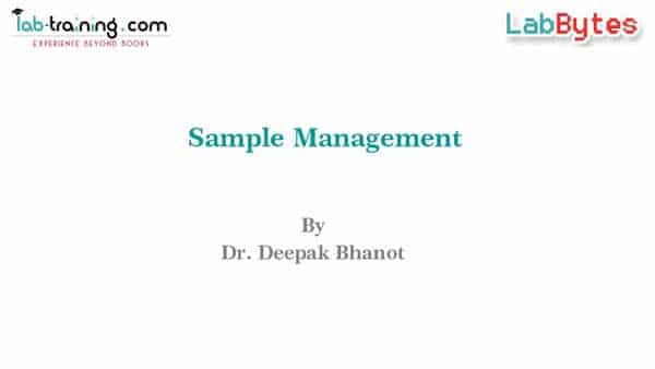 Sample management in Testing Laboratories